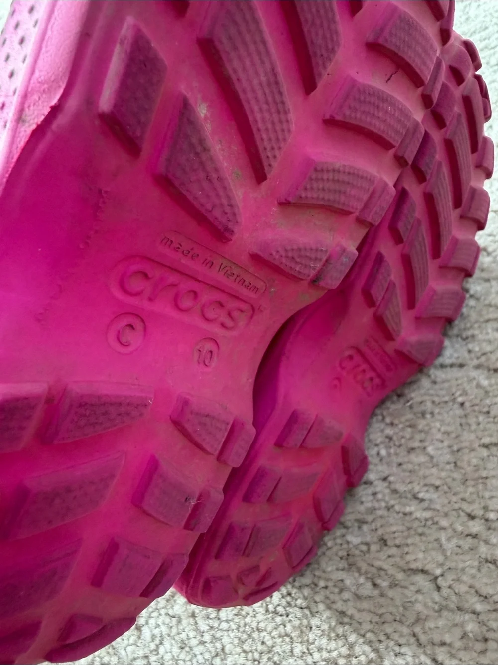 Crocs Toddler Size 10 Pink Handle It Rain Boots